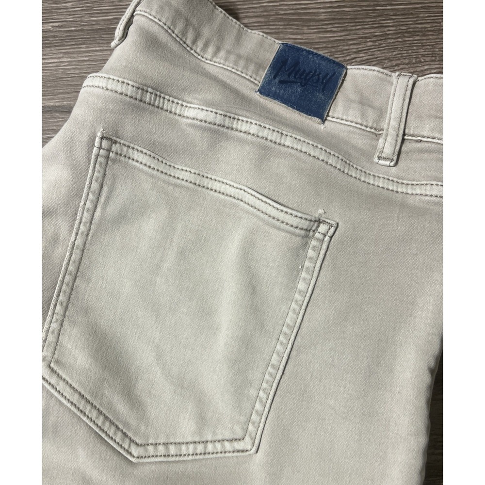 Mugsy Bucks Knit Beige/Light Gray Chino Stretch Pant Jeans Size 40x30